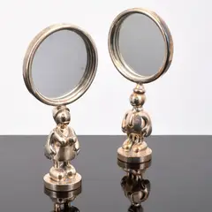 Sterling Silver Worker Mirrors by Tom Otterness, Sculptures, sold Jan 2022