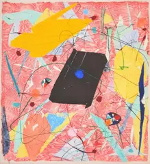 Sam Francis, Untitled, Woodcut Monotype