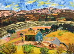 Benjamín Palencia, Landscape, Painting