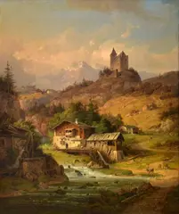 Wilhelm Scheuchzer, Landscape, Painting