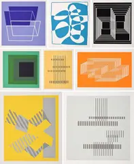 Formulation Articulation by Josef Albers, Screenprints, sold May 2021