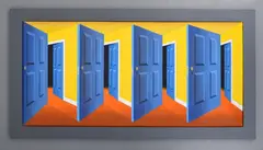 Patrick Hughes, Reverspective, Painting