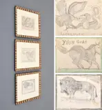 William L. Hawkins, Untitled, Drawings