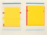 Imi Knoebel, Untitled, Lithograph Diptych with Hand Stenciling
