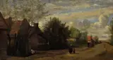 Jean-Baptiste Camille Corot, Village Scene