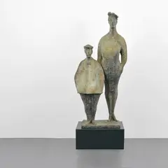 Chaim Gross, 68', Bronze Sculpture