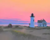 John Dowd, Provincetown Landscape, Painting