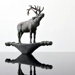 Ann McCoy, Untitled, Bronze Reindeer Sculpture