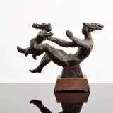 Chaim Gross, 'Mother Playing', Bronze Sculpture