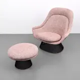 Warren Platner, Untitled, Bronze Finish Chair & Ottoman