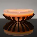 George Bucquet, Glass Ribbed, Bowl Sculpture