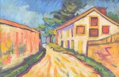 Max Pechstein, Landscape, Painting