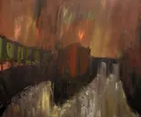 Abstract Landscape by William Congdon, Painting, sold Feb 2020