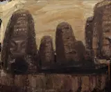 Abstract Landscape by William Congdon, Painting, sold Feb 2020