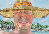 Red Grooms, Self Portrait, Watercolor Painting