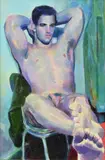 Nebojsa Zdravkovic, Male Nude, Painting