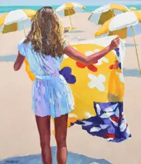 Howard Behrens, Beach Theme, Painting