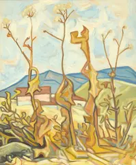 Alfredo Zalce, Landscape, Painting
