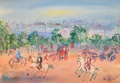 Jean Dufy, Bois Scene, Painting