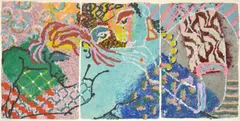 Robert Kushner, Triptych, Painting