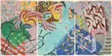 Robert Kushner, Triptych, Painting