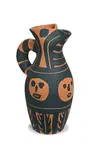 Yan Black Headband by Pablo Picasso, 1963, Turned pitcher of red earthenware clay, engobe decoration, sold May 2014
