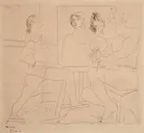 Pablo Picasso, L'atelier, 1927, Etching on paper