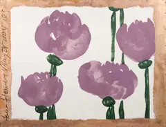 Donald Sultan, FOUR FLOWERS, MAY 28, 2004, Screenprint on Bronze