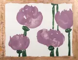 Donald Sultan, FOUR FLOWERS, MAY 28, 2004, Screenprint on Bronze