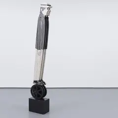 Yannis Gaïtis, Three Men On A Wheel, Sculpture