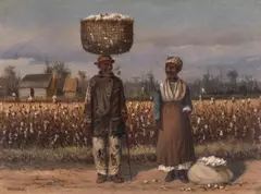 William Aiken Walker, Two Cotton Pickers, Painting