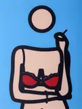 Julian Opie, RUTH WITH CIGARETTE 4 Lambda, Print