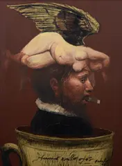 Roberto Fabelo, Female Nude, Painting