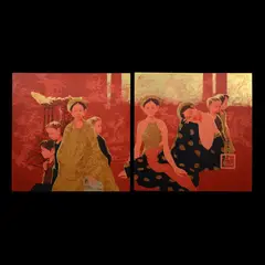 Bui huu hung, Lacquer, Painting