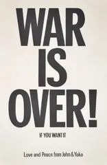 John Lennon &, War Is Over, Lithograph Poster