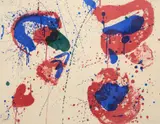 Sam Francis, White & Blue, Lithograph