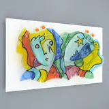 Silvio Vigliaturo, Wall Hanging, Glass Sculpture