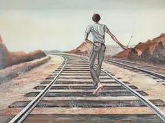 Destination Unknown by Ernie Barnes, Lithograph, sold Mar 2025