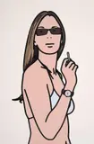 Ruth Smoking 3 by Julian Opie, Print, sold Mar 2025