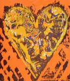 Jim Dine, Heart For Film Forum, Woodcut