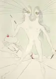 Bicephale by Salvador Dalí, Etching, sold Mar 2025