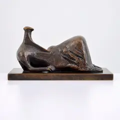 Female Figure by Henry Moore, Bronze Sculpture, sold Nov 2023