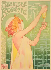 Absinthe Robette by Henri Privat-Livemont, Lithograph Poster, sold Nov 2023