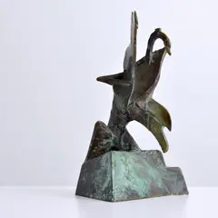 Abstract by Richard Hunt, Bronze Sculpture, sold Nov 2023
