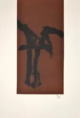 Primal Sign Iv by Robert Motherwell, Aquatint, sold Nov 2023