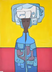Untitled by Cundo Bermúdez, Gouache Painting, sold Nov 2023