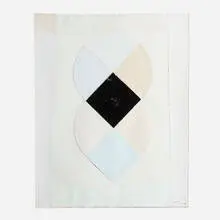 Whiteout by Terry Frost, 1978, collage on paper, sold May 2022