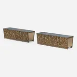 Art Deco-Style, Planters, pair