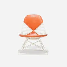 Charles and Ray Eames, LKR-2, enameled steel, vinyl