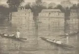 C. R. W. Nevinson, Untitled, PUNTS ON THE THAMES AT HENLEY' Drypoint etching